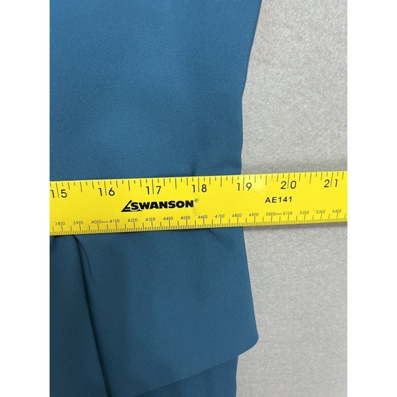 Kay Unger Megan Jewel Neck Column Gown in Baltic Blue New $298 Plus ~Size 18 - Picture 7 of 16